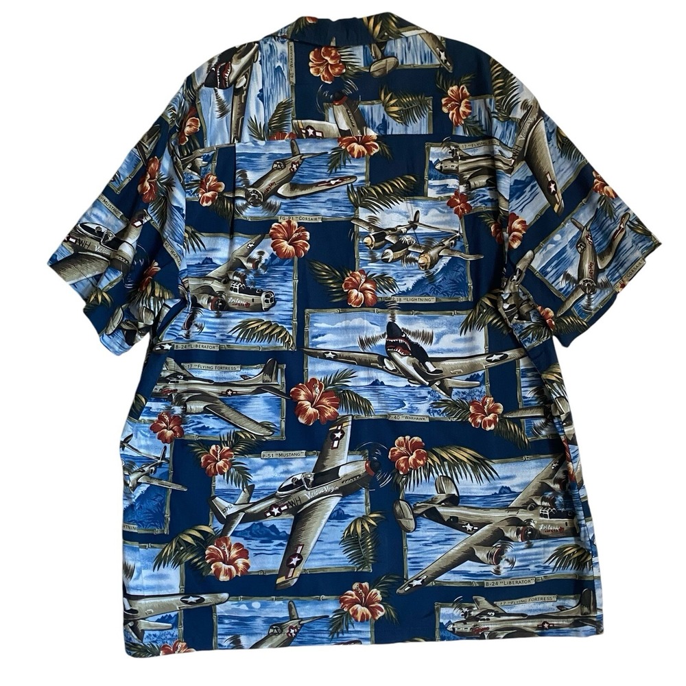 Vintage Kalaheo Hawaiian Shirt Mens L Tropical Plains Made Hawaii Aloha Resort - Picture 2 of 5